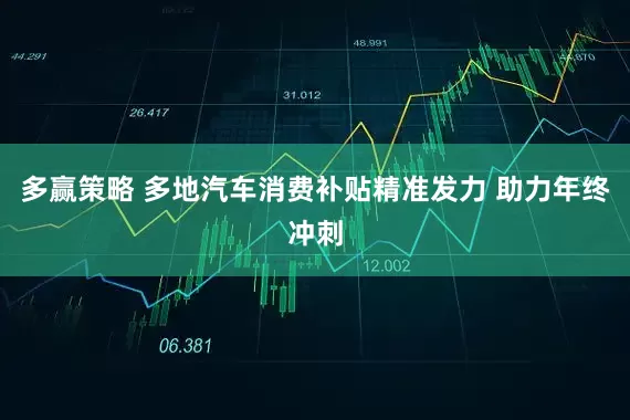 多赢策略 多地汽车消费补贴精准发力 助力年终冲刺